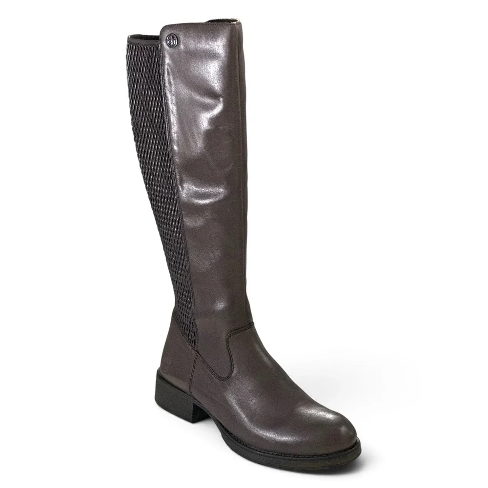 Rieker Antistress Vario Brown Leather Tall Winter Boots EU 42 US 10 NWOB